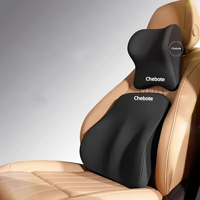 Ergonomisches Autositzkissen-Set – Memory Foam Lenden- und Nackenstütze