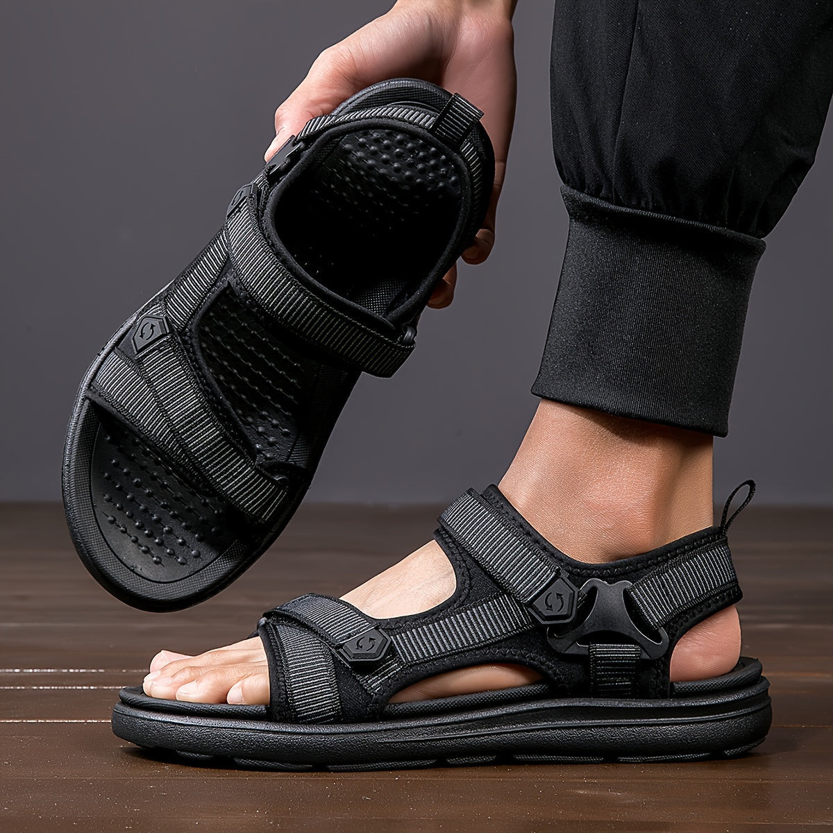TrailVent Atmungsaktive Herren-Sandalen – Bequemer Outdoor-Grip