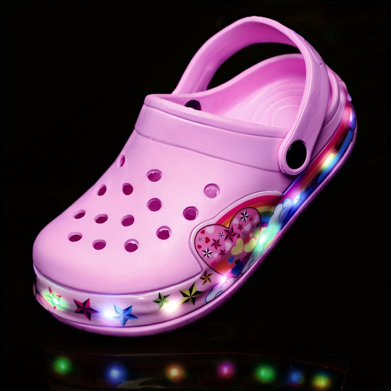 Leuchtende Clogs für Kinder – Atmungsaktive und rutschfeste Schuhe