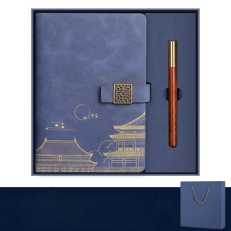Exklusives Geschenkset Verbotene Stadt – Notizbuch, Thermosflasche und Stift in Luxusbox