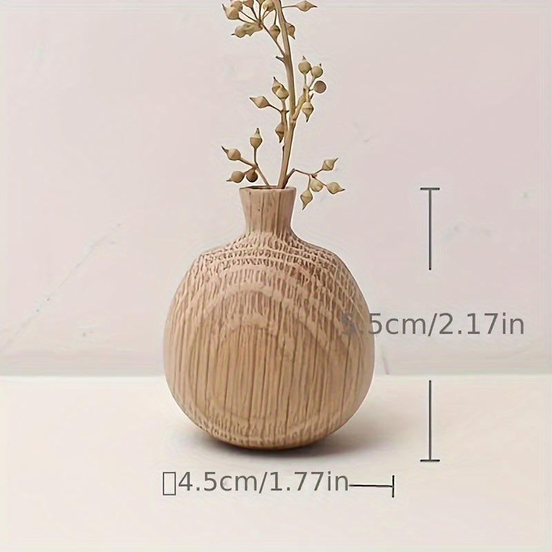 Holzgeometrische Vasen Set – Ein zeitloses Stück für dein Interieur