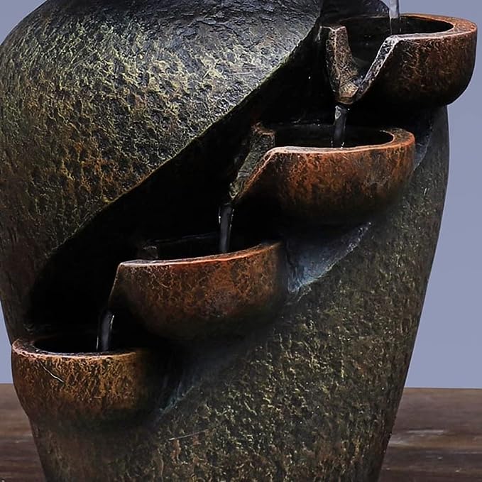 Zen Blossom Wasser-Vase – Beruhigende Bonsai-Dekoration mit Brunnen