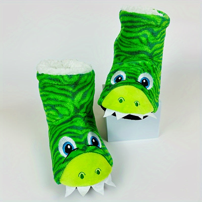 Fröhliche Dinosaurier-Slipper für Kinder – Für gemütliche Herbst- und Wintertage