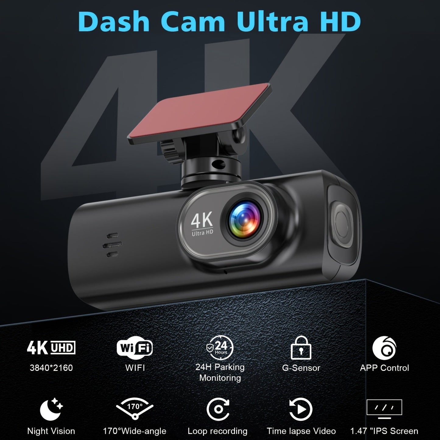 4K Ultra Dashcam – Schlanke Sicherheit und scharfe Bilder bei jeder Fahrt