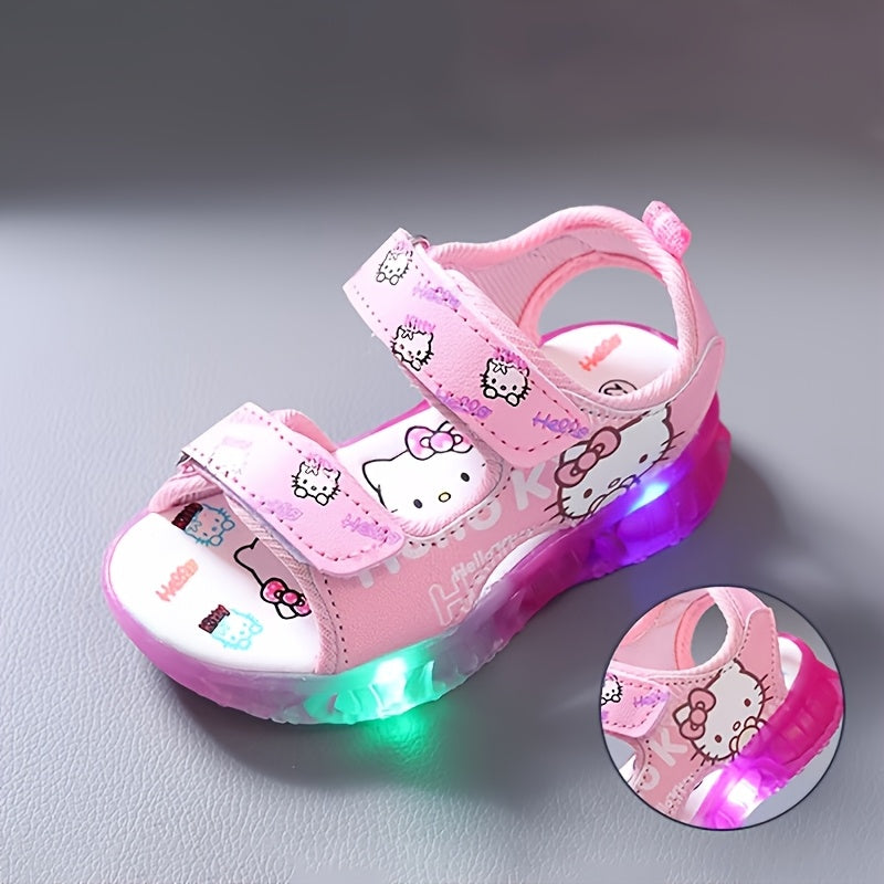 Sanrio Leuchtende Mädchen-Sandalen – Bequeme und Atmungsaktive Sommerschuhe