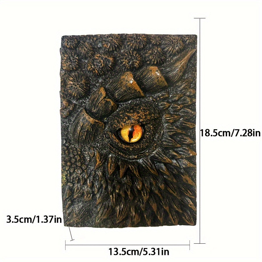 Fantasy Notizbuch mit Drachenauge – Robust und Kunstvoll