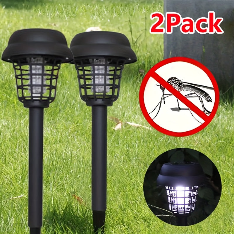 Solarbetriebene Insektenvernichterlampe – Mücken- & Fliegenfalle Duo