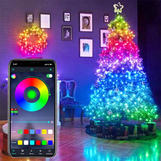 Smart LED Weihnachtsbaumbeleuchtung – Perfekte Stimmung per App steuern