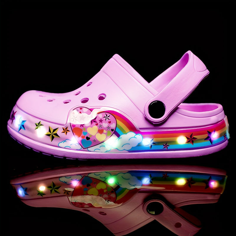Leuchtende Clogs für Kinder – Atmungsaktive und rutschfeste Schuhe
