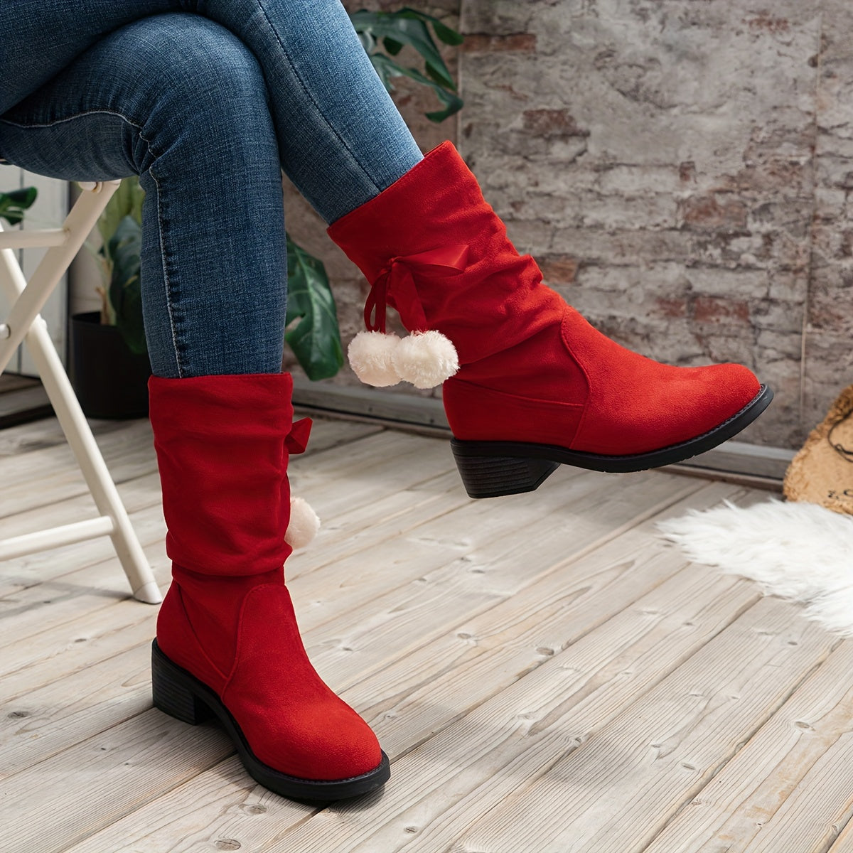 Lena Winterstiefel mit Pompon - Für Einen Verspielten Winterlook