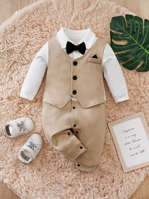 Oliver Gentleman Strampler – Elegantes Baby-Outfit mit Fliege