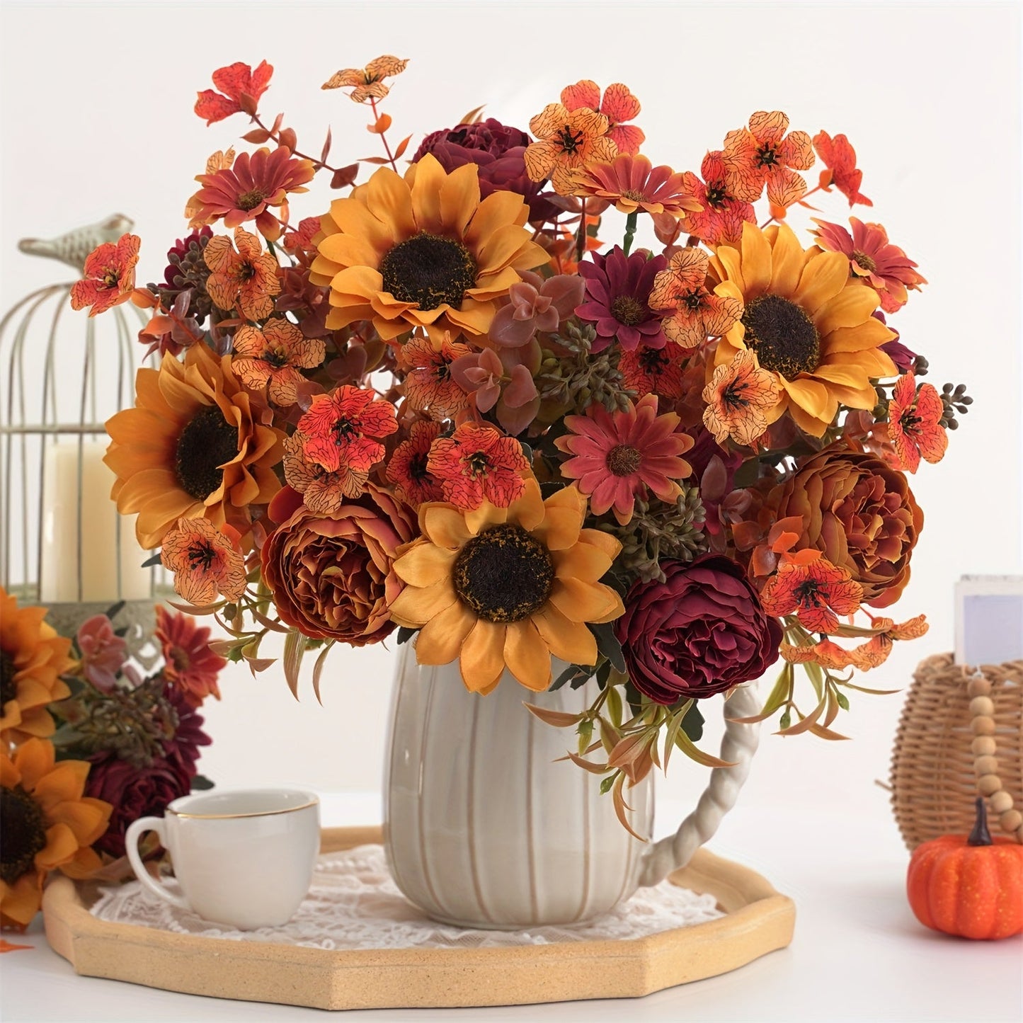 Herbst Blumenarrangement Set – Farblich und Stimmungsreich für Jeden Raum