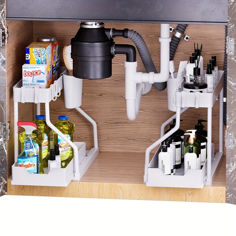 Kompaktes 2-Lagiges Regalsystem – Intelligent und Platzsparend für Jeden Schrank
