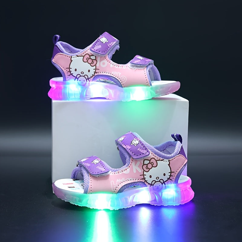 Sanrio Leuchtende Mädchen-Sandalen – Bequeme und Atmungsaktive Sommerschuhe
