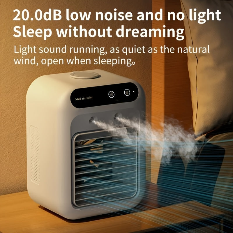 Portabler Mini-Klimaanlage – All-in-One Luftbefeuchter & Ventilator