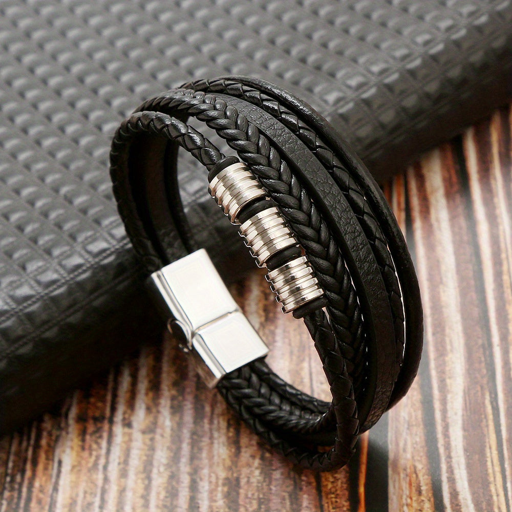 Edles Geflochtenes Lederarmband – Für den stilvollen Mann