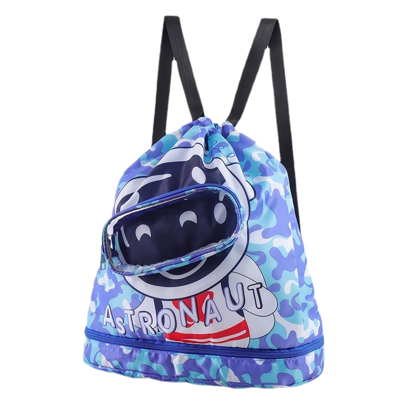 Ozean-Themen Schwimm-Rucksack – Wasserdicht mit Nass/Trocken-Trennung