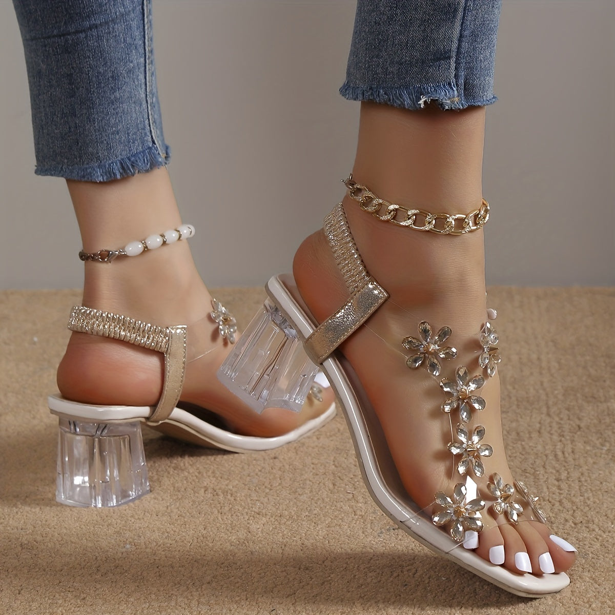 Blumenfest Sandalen für Damen - Luftig und Schick für Sonnige Tage