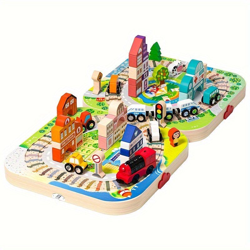 Holzstadt-Bausteine-Set – Spaßiges Spielerlebnis für Kinder