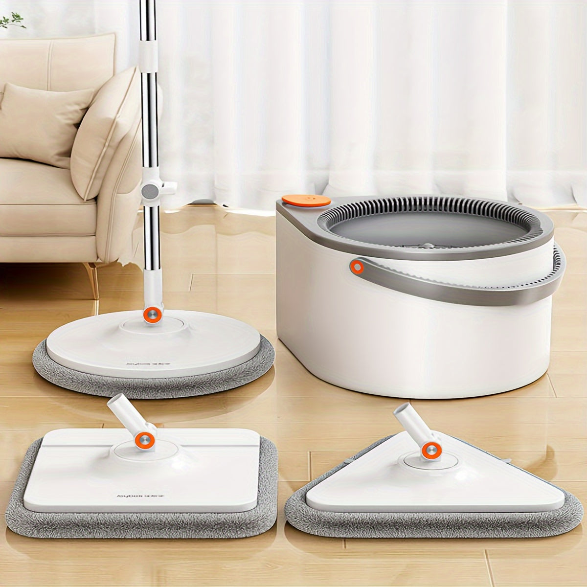 FlexiClean Spin Mop Set – Handsfree, Verstellbar und Effizientes Reinigen