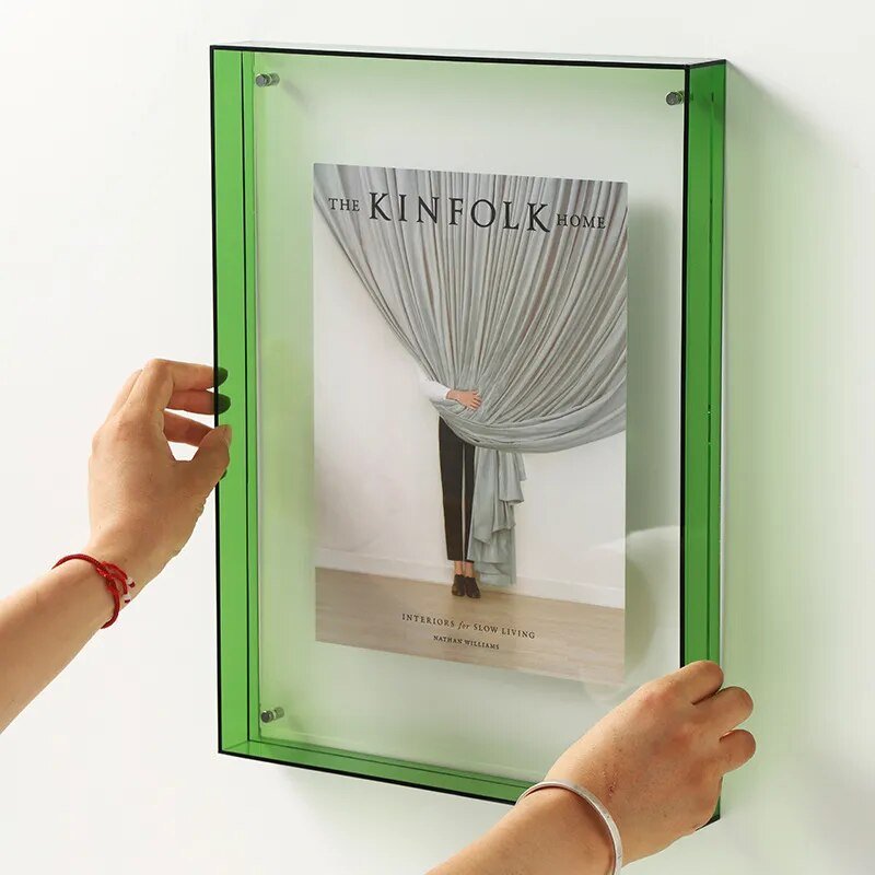 Lebendiger Acryl-Displayrahmen – Moderner farbiger Bilderhalter