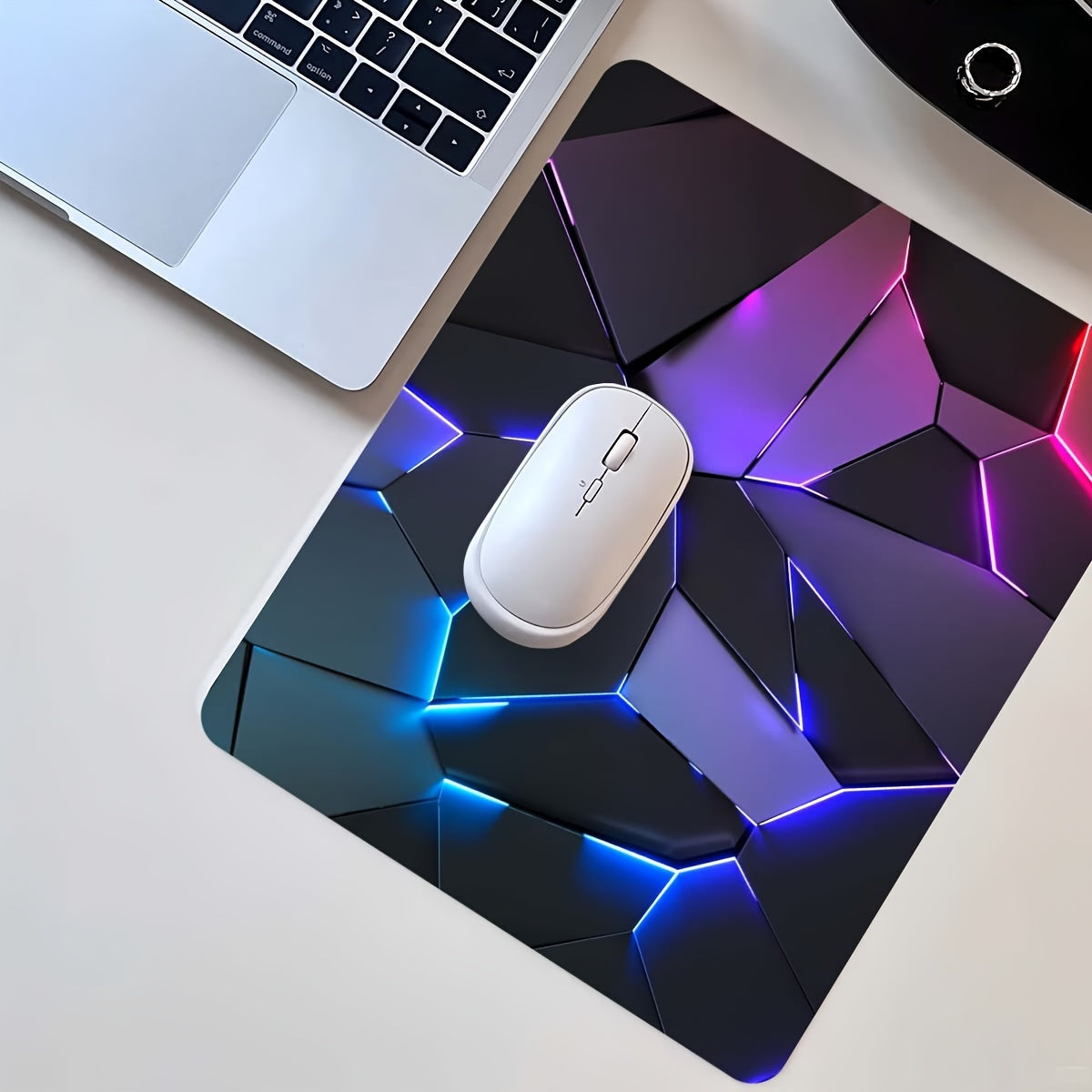 Geometrische Gamer-Matte - Stilvoll, Langlebig und Rutschfest für Ein Perfektes Spielerlebnis