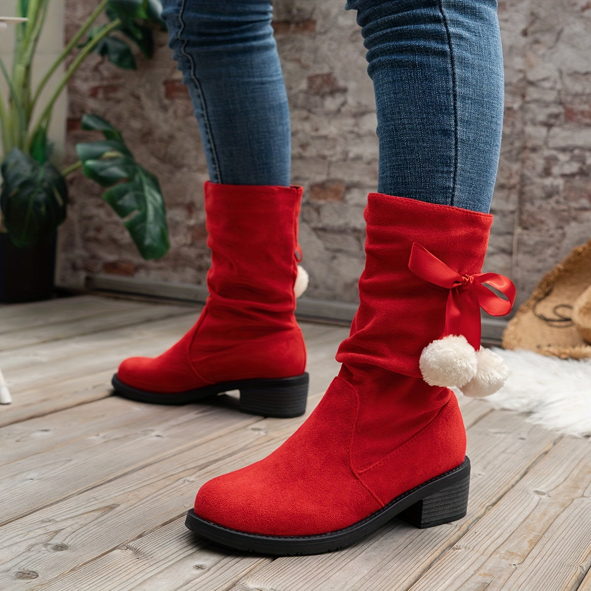 Lena Winterstiefel mit Pompon - Für Einen Verspielten Winterlook