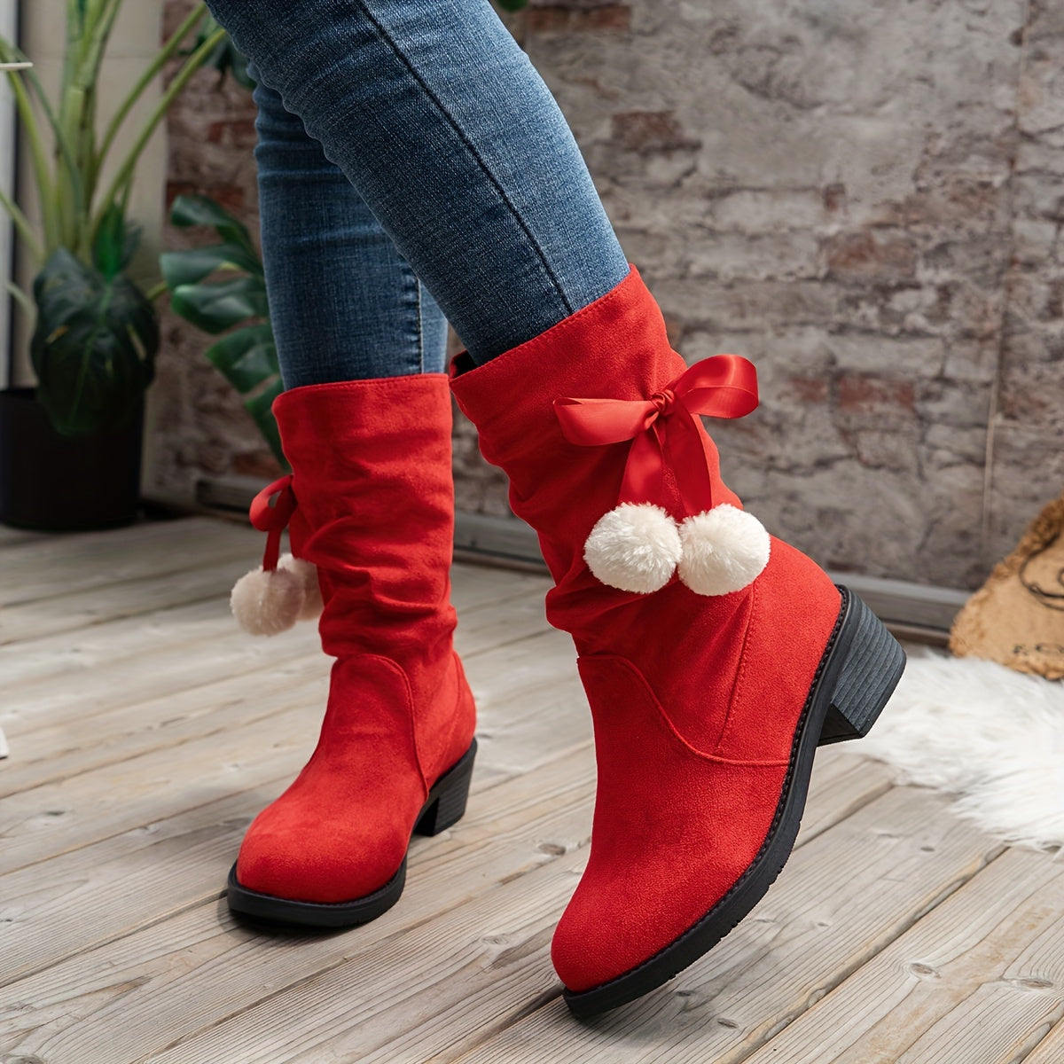 Lena Winterstiefel mit Pompon - Für Einen Verspielten Winterlook