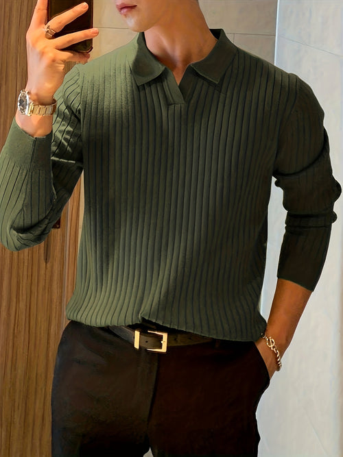 Ruben Ripp-Polo Pullover – Für stilvolle Herbst- und Wintertage