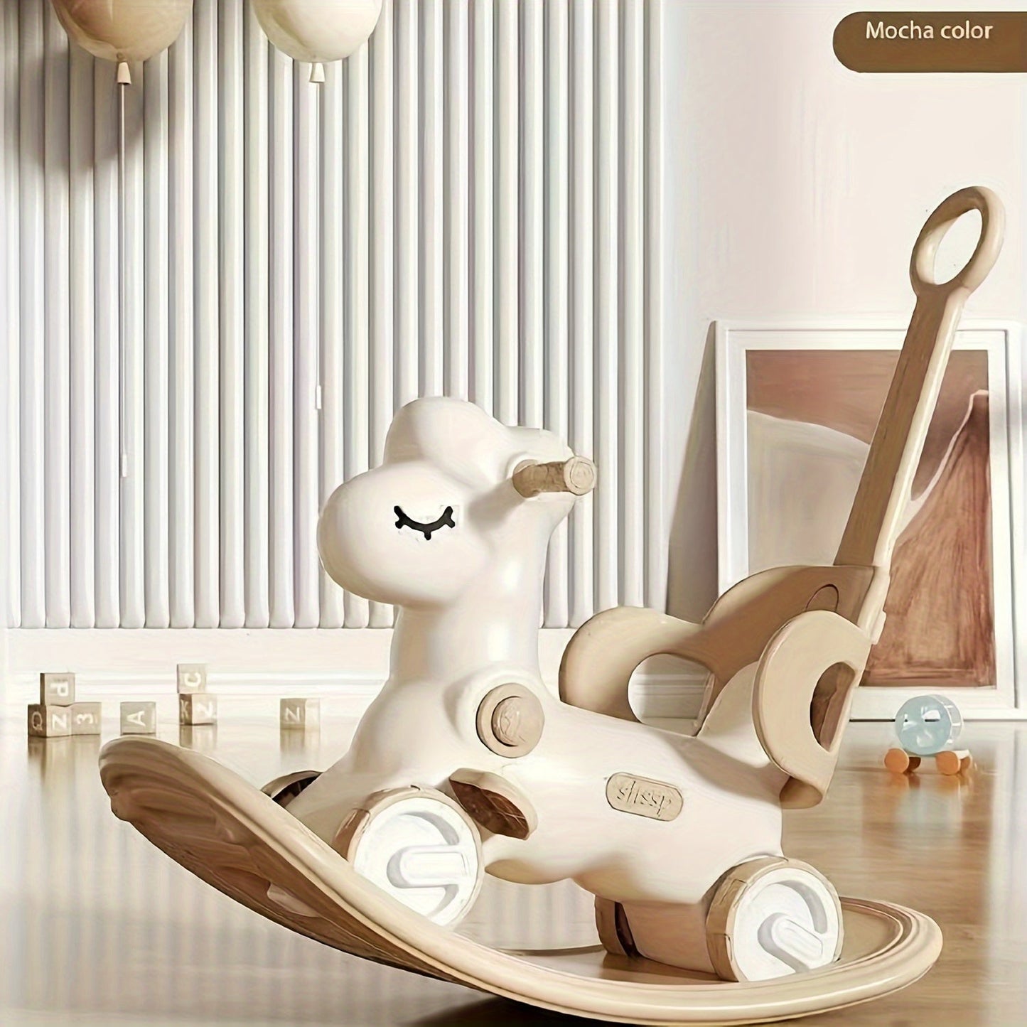2-in-1 Baby Schaukelpferd und Laufrad - Sicheres und Spaßiges Spielzeug