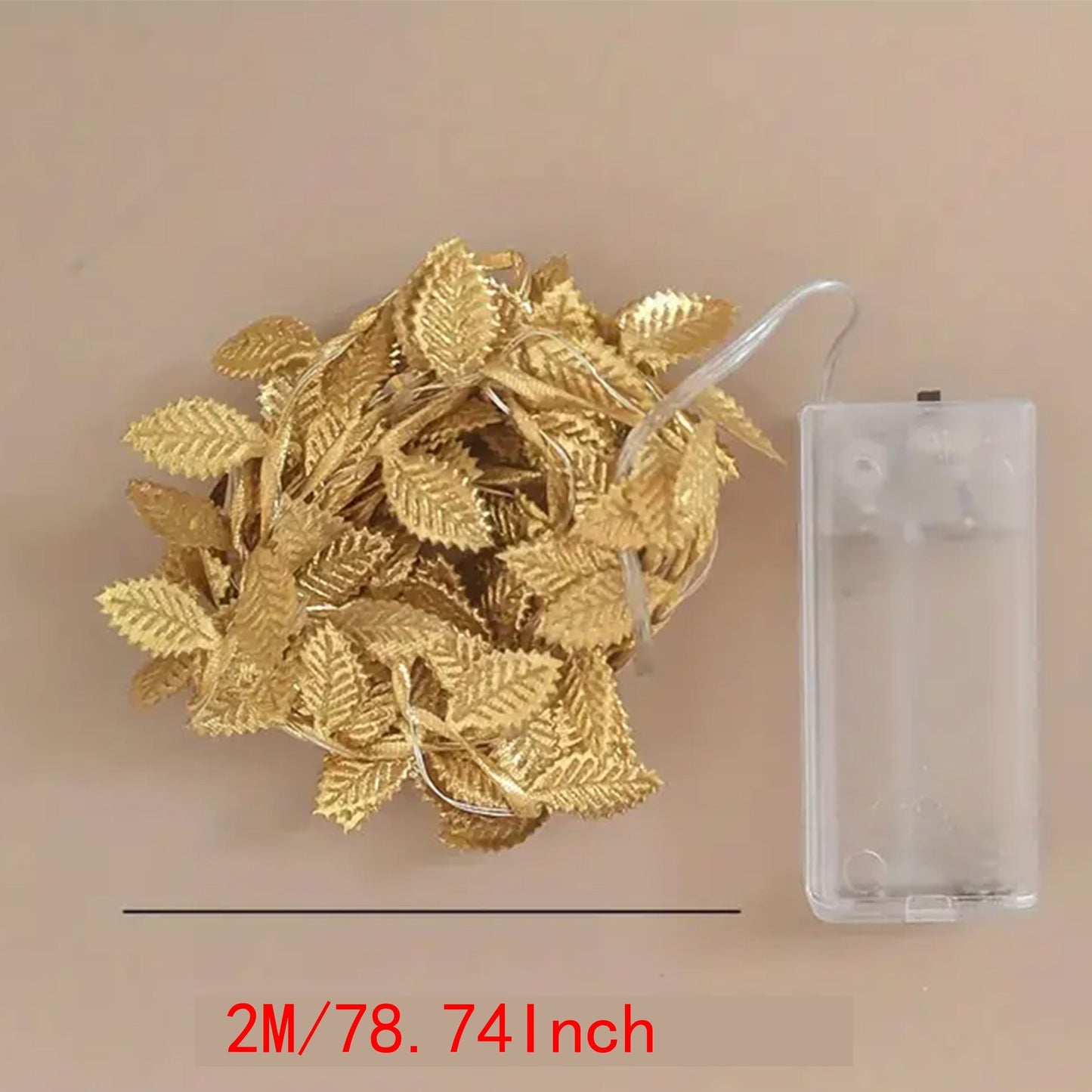 Goldene Blätter Lichterketten – Elegante Beleuchtung für Tischdekoration und Partys