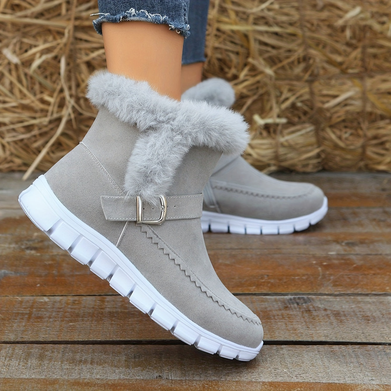 Warme Samt-Schneestiefel für Damen – Komfortabel und Stilvoll
