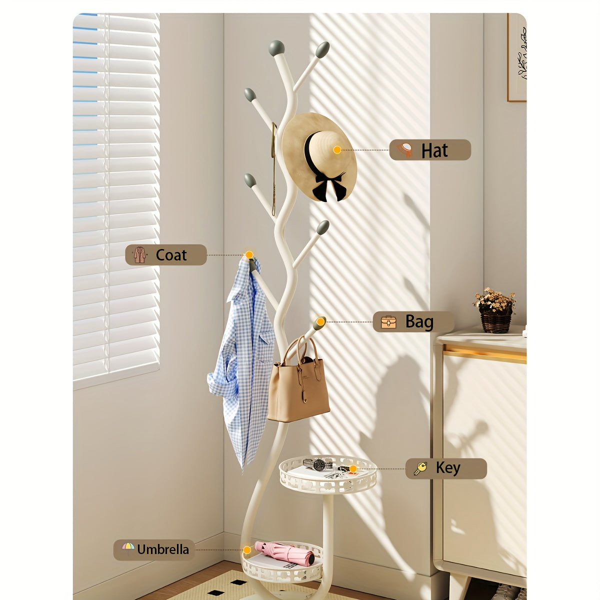 BranchLine Stehende Garderobe – Smart und Stilvoll Aufbewahren