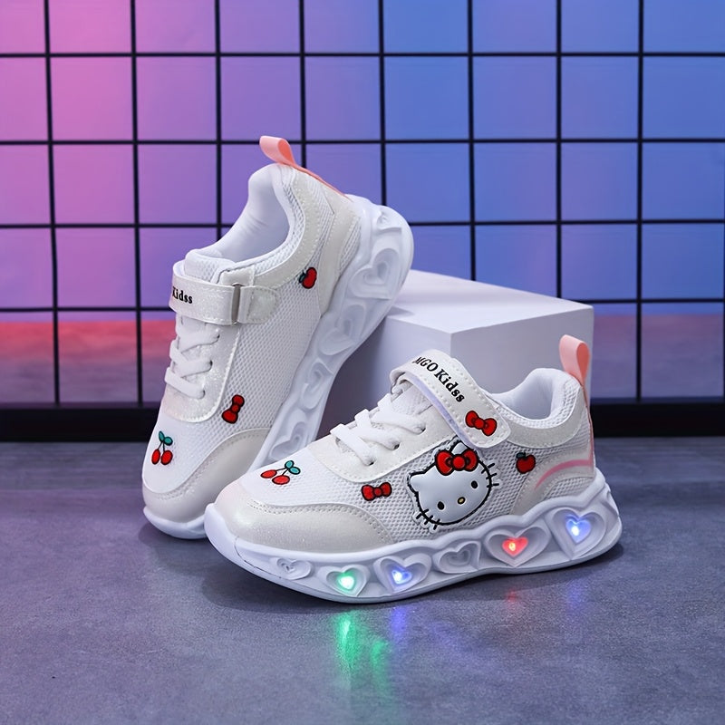 Leuchtende Hello Kitty Sneakers – Atmungsaktive und Gepolsterte Spaßschuhe