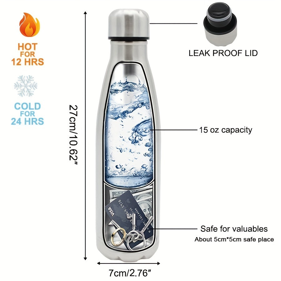 SafeHydrate Wasserflasche – Innovativ mit Versteck für Wertvolle Dinge
