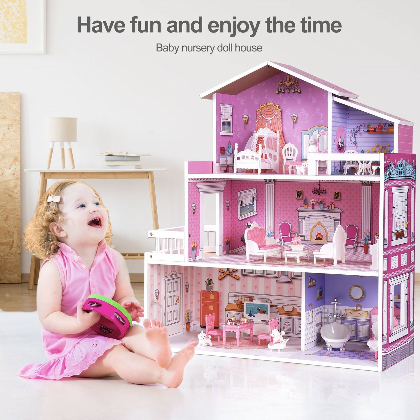 Buntes Puppenhaus – Für fantasievolles Spiel