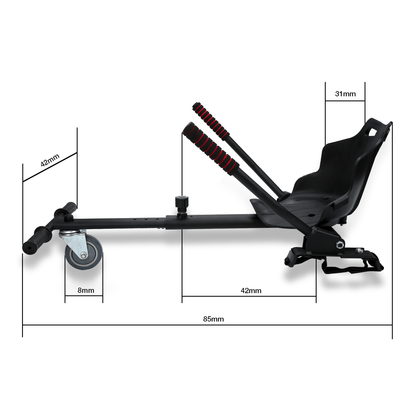 HoverKart Pro – Bequemer und Verstellbarer Hoverboard-Sitz