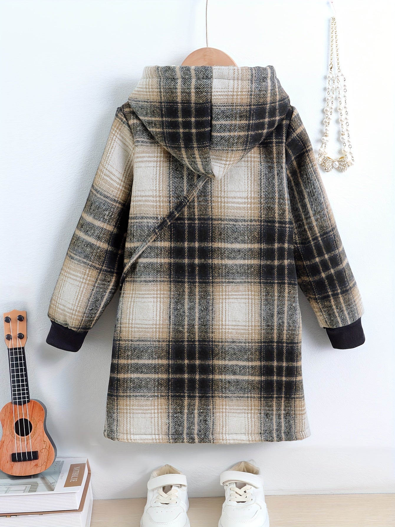 Mila Fleece Karierter Mantel für Kinder – Warm und Stylisch für den Winter
