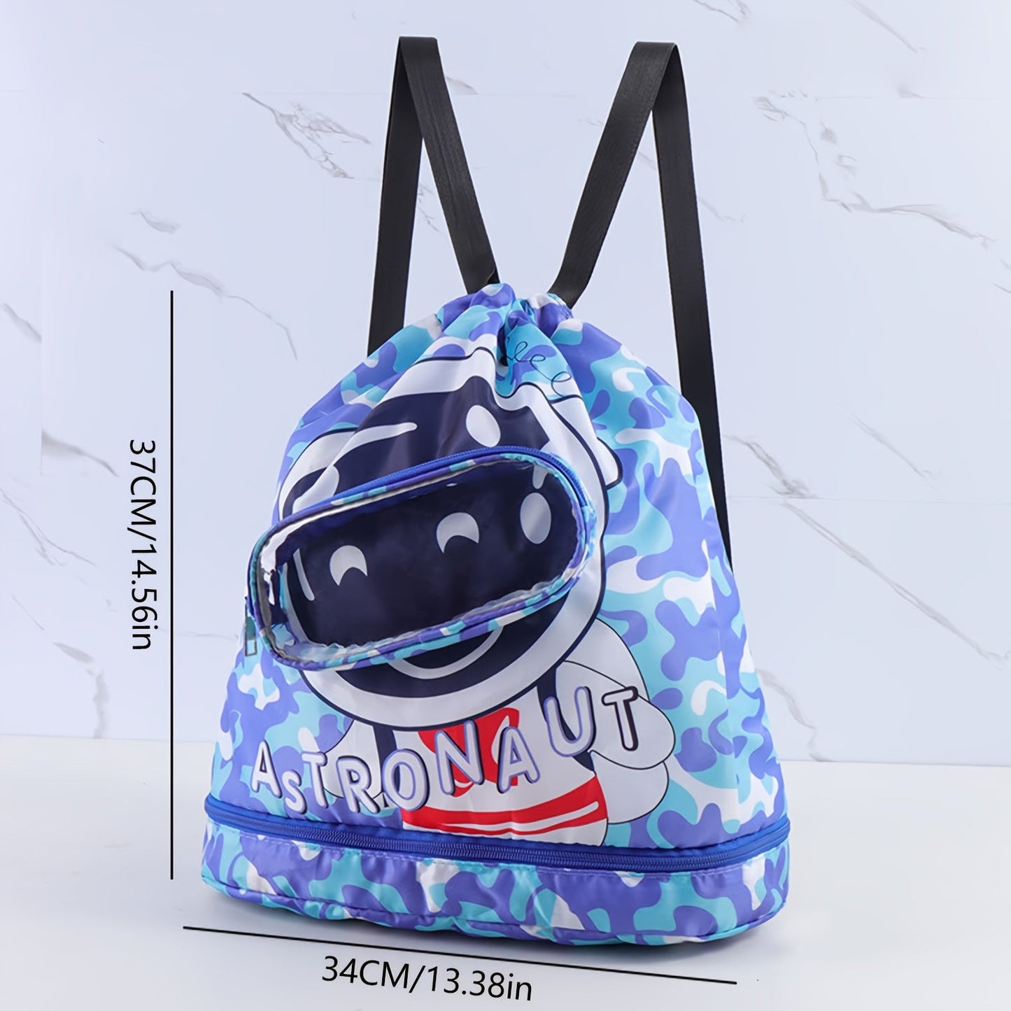Ozean-Themen Schwimm-Rucksack – Wasserdicht mit Nass/Trocken-Trennung