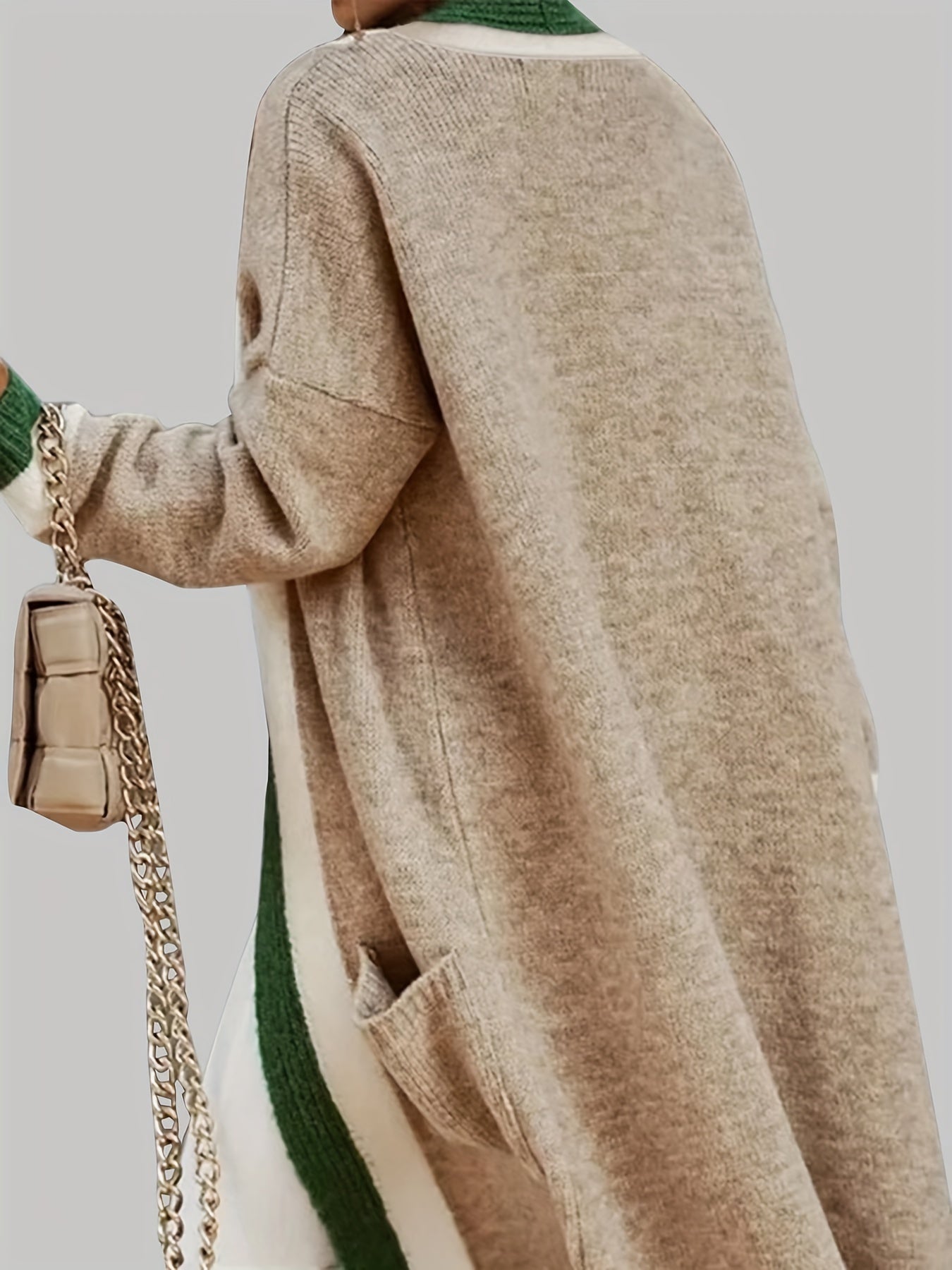 Isabella Lange Strickjacke - Vintage-inspiriert mit bunten Akzenten