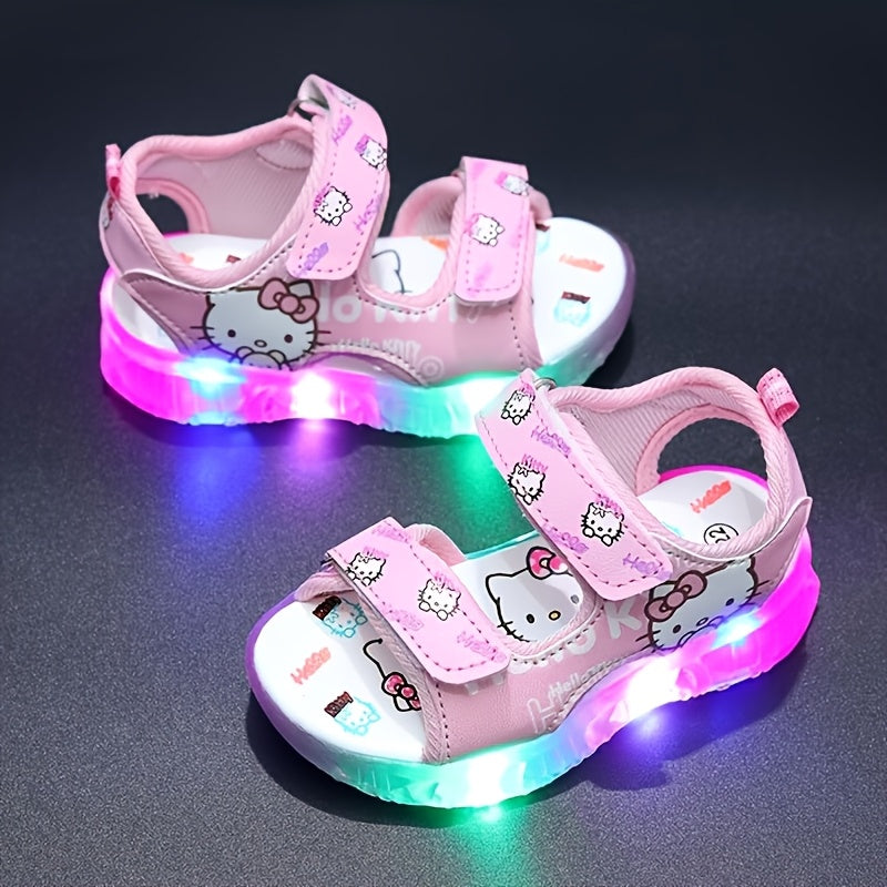 Sanrio Leuchtende Mädchen-Sandalen – Bequeme und Atmungsaktive Sommerschuhe