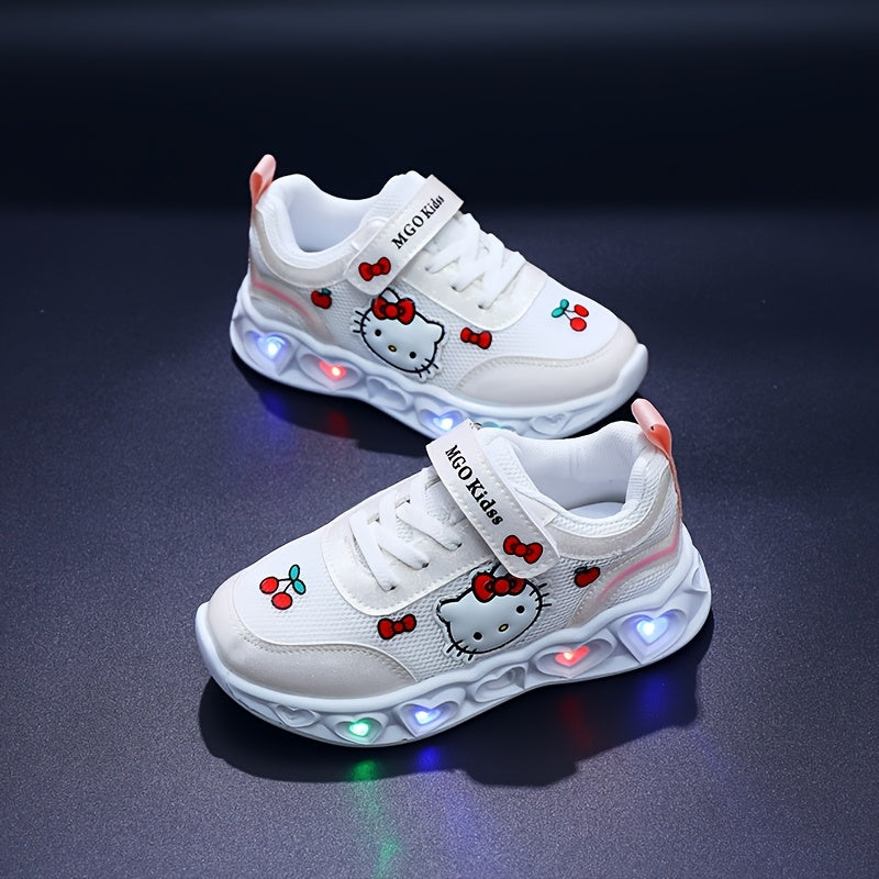 Leuchtende Hello Kitty Sneakers – Atmungsaktive und Gepolsterte Spaßschuhe