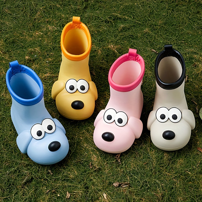 Plüsch Welpen Gummistiefel für Kinder – Warm und verspielt für regnerische Tage
