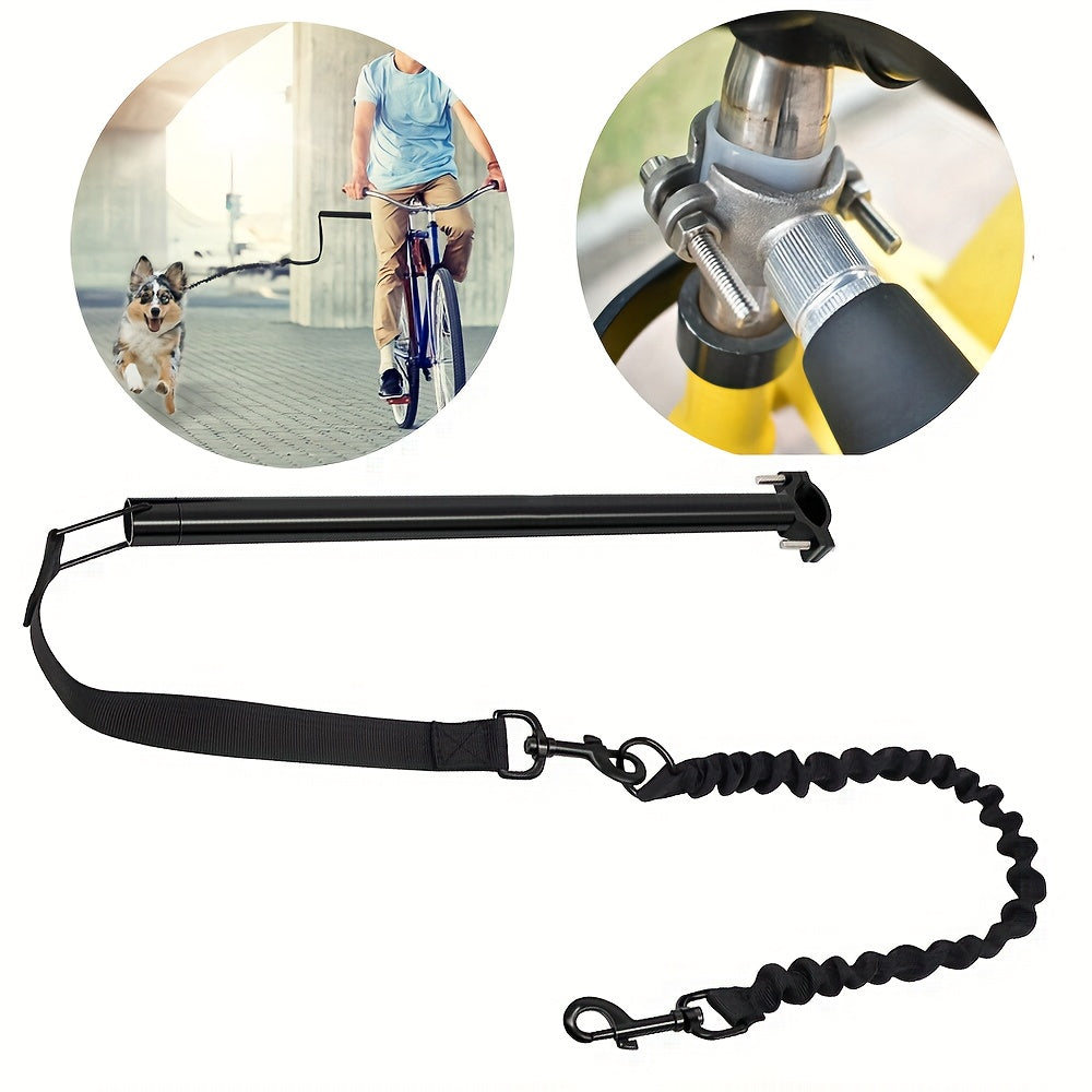 Hundeleine für das Fahrrad mit abnehmbarem Kabel – Erweiterbar & Sicherheitsbuffer