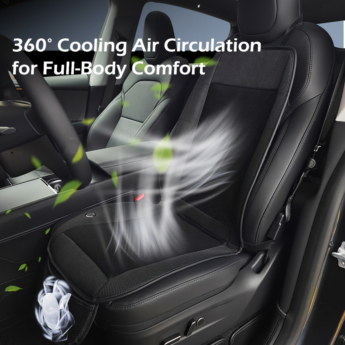 Turbo Ventilator Autostoelkussen – Schnelle Kühlung und Komfort