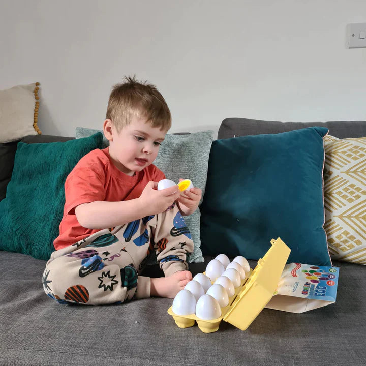 Lern-Eier Puzzle-Spiel - Montessori Spaß für kleine Entdecker