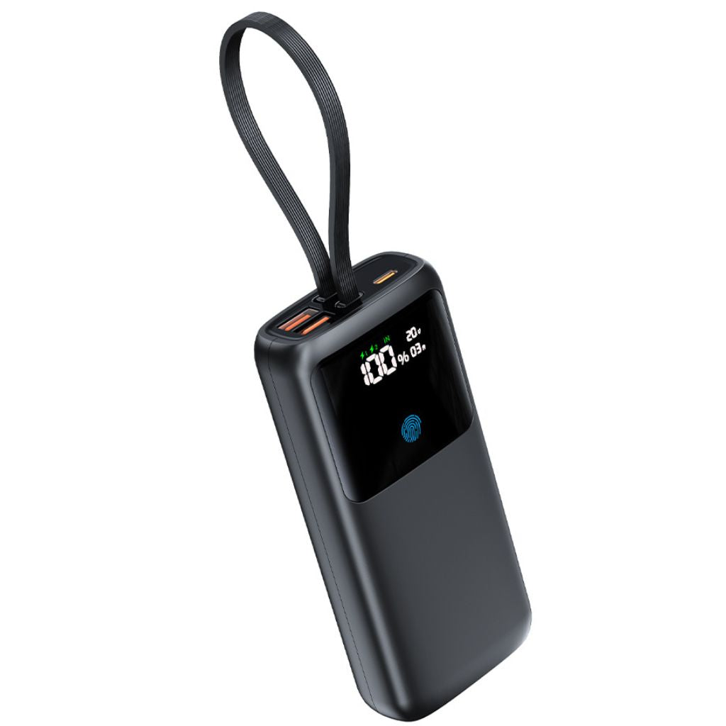 VoltMate Pro 65W – Schlanke Multilade-Powerbank mit Touch-Display