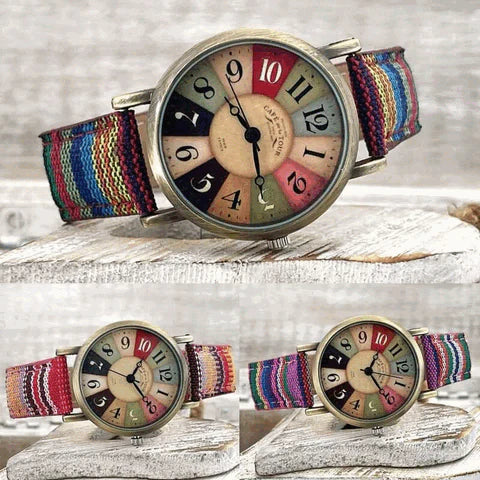 Luna Retro Uhr – Für einen Buntes und Verspieltes Styling