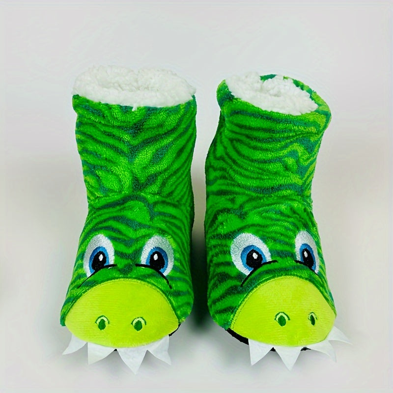 Fröhliche Dinosaurier-Slipper für Kinder – Für gemütliche Herbst- und Wintertage