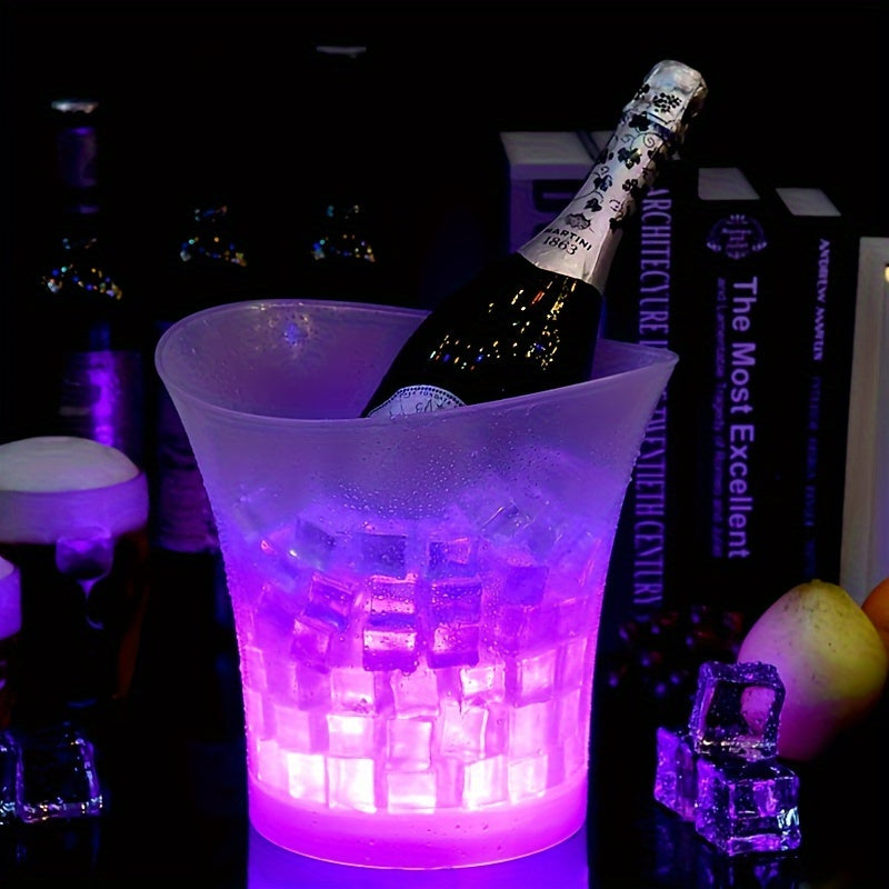 5L LED-Beleuchteter Eiseimer – Perfekt für Champagner und Bier